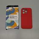 LOVE 3000 Designed for iPhone 15 Pro Case, Premium Silicone with [Soft Anti-Scratch Microfiber Lining] Shockproof Protective Phone Case for Men Women Girls 6.1", Red