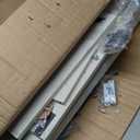 150" Extra Wide Baby Gate, Play Yard Child Safety Gate, Dog Gates with Auto-Close Door, Double Locking System for The House Doorways, Fireplace, Kitchen, 6-Panels, 30" Tall (White)