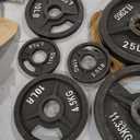 Fitvids Olympic Cast Iron 2-Inch Weight Plates Including 6FT Olympic Barbell Bar & Safely Locks, Barbell Set (85 Lbs Plates + 6 FT Barbell Bar), Multiple Packages