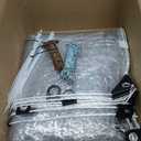 Clear Tarps with Metal Grommets, Heavy Duty Waterproof,14 Mil Vinyl,10×10FT, Clear Tarps-10x10FT