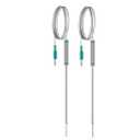 Temperature Sensor Meat Thermometer 2.5mm Replacement Heat Probe 2 Packs, Suitable for use in Barbecue, Oven, Grill scenarios