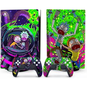 XSUID PS5 Skin - Disc Edition Anime Console and Controller Accessories Cover Skins PS5 Controller Skin Gift PS5 Skins for Console Full Set Green