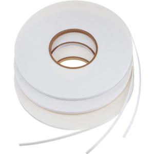 Zonon 3 Rolls Double Sided Foam Tape PE Roll Double Faced Sponge Adhesive Mounting Tape(1/4 Inch by 50 Feet,White)