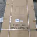 DELAVIN 56-60.in W x 75.in H Frameless Shower Door, Water Repellent Gold Shower Door with SGCC Certified Clear Tempered Glass, Easy Sliding Showe Door with Explosion-Proof Film, Stainless Steel