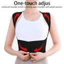 Back Brace Posture Corrector for Women and Men Shoulder Straightener Hunchback Adjustable Support Upper Comfy Correction Back Pain Relief Scoliosis Lumbar Spine Upgraded (Black, X-Large)