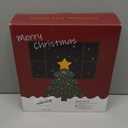 Christmas Star Tree Topper, Plug in 3D Star Tree Topper, 11Golden Glittered Metal Hollow Designed Built-in 10 Bulbs String Lights for Christmas Tree Decorations