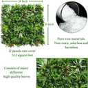ODTORY Artificial Boxwood Topiary Hedges Panels: 20'' x 20'' 12P(33.5 sqft) | UV-Protected, Fake Grass Backdrop, Fence Privacy Screen, Patio/Balcony/Garden/Backyard, Indoor Outdoor Green Wall Decor