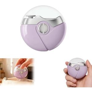 Electric Nail Clippers,3 in 1 Electric Polishing Automatic Nail Clippers,2 Adjustable Speeds, Automatic Nail Trimmer with LED Light&Clip Storage,USB Rechargeable for Kids, Adults,Seniors(Purple)
