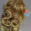 Flufymooz Ponytail Extension, 14 Inch Short Drawstring Ponytail Hair Extension for Women, Soft Synthetic Pony Tails Hairpiece for Women (Dark Blonde with Light Blonde)