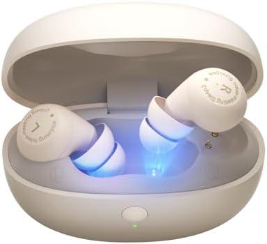 Bluetooth Sleep Earbuds for Side Sleepers, APP Control Comfortable Wireless Sleeping Headphones, 10H Battery, UV Light Charging Case, Noise Reduction for Bedtime, ASMR, White Noise, Travel