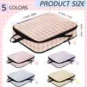 5 Pack Compression Packing Cubes for Travel Space Saving Cubes Luggage Organizer for Suitcase(Plaid,M)