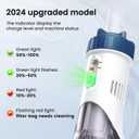 Enhulk Rechargeable Handheld Cordless Pool Vacuum for Above Ground Pool and Inground Pool, 60-Minute Runtime,Powerful Suction up to 18.5 gallons/min, Efficient Leaf and Debris Removal, PC10 Pro