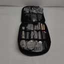 Portable Camping Kitchen Utensil Set-27 Piece Cookware Kit, Stainless Steel Outdoor Cooking and Grilling Utensil Organizer Travel Set Perfect for Travel, Picnics, RVs, Camping, BBQs, Parties and More (black)