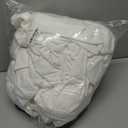 KGORGE White Velvet Curtains 96 inches 2 Panels, Velvet Blackout Curtains for Bedroom Living Room, Soft Darkening Thermal Insulating Window Drapes, Back Tab Rod Pocket, W 52 x L 96