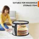 Oversized Clear Hat Box Storage for 7 Caps, Portable Cowboy Hat Box with Zipper for Women Men Travel, Hat Case Hat Organizer (Gray,black 16.5" * 10.5")