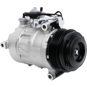 A/C Compressor with Clutch Fit for C250 C300 C350e C63 AMG C43 AMG, E200 E250 E300 E350 E400 E450, GLC250 GLC300, SLK300 SLC300, Metris, OE Replace 168324