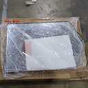 ANDY STAR Scalloped Arched Mirror, 24x36 Inch Brushed Gold Mantle Mirror with Stainless Steel Metal Frame, Modern Wall Mirrors for Bathroom, Bedroom, Fireplace, Living Room, Entryway Hangs Vertically