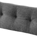 downluxe Indoor Bench Cushion for Indoor Furniture, Non-Slip Tufted Overstuffed Textured Foam Bench Seat Cushion, 36" X 14" X 4", Dark Grey, 1 Pack