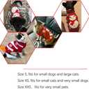 NACOCO Dog Snow Sweater - Snowman Holiday Xmas Christmas Pet Clothes for Small Dog and Cat (Snowman, S) (Small (Pack of 1), 1-Red Snowman)