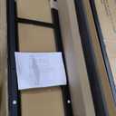 Twin Size Loft Bed with Table & Shelves, Heavy-Duty Metal Bed Frame with 2 Side Ladders, Safety Guardrail for Guest Room, Bedroom, No Box Spring Needed, Black