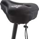 KT-Sports Exercise Bike Seat Cushion Comfort Gel Bicycle Seat Cover Padded Seat Covers for Bikes with Anti-Slip Design and Drawstring, Comfy Soft Mountain Road Bike Accessories for Men and Women