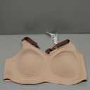 COMFELIE Women No Underwire Bra Comfy Seamless Bras Full Coverage Mesh Bralette with Adjustable Contrast Color Strap, Large