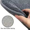6 x Grey Foam Seat Cushions Kitchen Chairs Pads for Dining Chairs 6 Pack Non Slip Patio Seat Cushions Washable U Shaped Soft Thick Large Metal Wooden Chair Cushions,17" x 15"