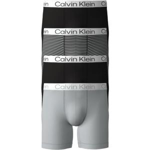 Calvin Klein Men`s Microfiber Boxer Briefs 4 Pack (M)