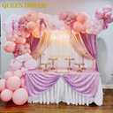 Lavender Sequin Backdrop Drapes 4 Panels 2FTx8FT Glitter Backdrop Curtains for Wedding Party Stage Decorations