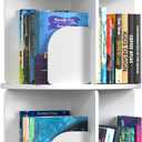 Kryonix Rotating Bookshelf, Spinning Bookshelf Tower 5 Tier, 360° Revolving Bookcase Lazy Susan, Multi Functional Corner Round Turning Book Shelf Organizer for Small Spaces(Cream)