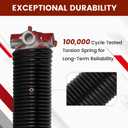 TSAP780 Ramp Door Spring Kit for 7' Wide Cargo Trailers, 80 LB Torsion Spring Assembly with Cables, Drums & Mounting Hardware, Torsion Bar Not Included