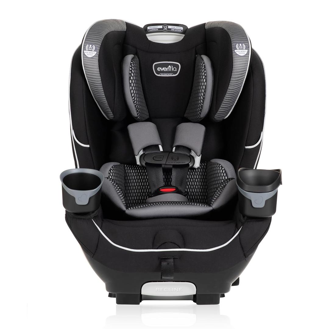 Evenflo EveryFit/All4One 3-in-1 Convertible Car Seat (Olympus Black), Manufactured  2025/06/17 