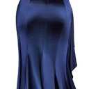 Miusol Women's Sexy Off Shoulder Sequin Lace Wedding Bridesmaid Party Long Dress (Blue, S)