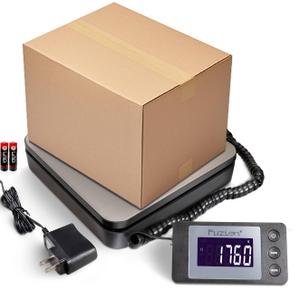 Fuzion Digital Shipping Scale 88lb  0.1oz, Durable Stainless Steel Postal Scale with Tare, 4 Weighing Modes, Shipping Scale for Packages, Postage Package Scale with AC Adapter