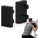 J Bryant Hack Squat Shoulder Pads 2 PCS  Thick Foam Cushion with Adjustable Straps, Reduce Shoulder Pressure, Compatible with Most Hack Squat & Leg Press Machines (Black)