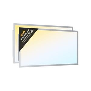 JC-LGL LED 2x4 Flat Panel Light, Drop Ceiling Lights Fixture, Selectable Features, 30W/40W/50W/60W/72W, 3000K/3500K/4000K/5000K/6500K, Dimmable (0-10V), for Office Kitchen, ETL Listed (2x4FT-2Pack) - Amazon.com