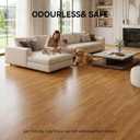 RORA Peel and Stick Floor Tile, 12-Pack 18 SF, Wood Plank Waterproof Vinyl