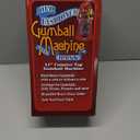 Vintage Gumball Machine - 11-Inch Retro-Style, Coin-Operated Cast Metal Vending Machine with Glass Globe and Free Spin by Great Northern Popcorn (Red)