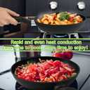 9.5 Nonstick Frying Pan, Nonstick Fry Pan Griddle Pan, Dishwasher and Oven Safe, PFOA-Free, Stovetop Grill Pan Works with Gas, Electric Stove, Induction Cooktops
