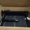 TIANSE Heavy Duty Guillotine Paper Cutter A4 12" Guillotine Paper Cutter 500 Sheet Capacity Solid Steel Construction with Double Safety Protection Perfect for Trimming Paper Cardstock Matboard Black