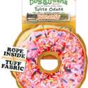 Doggijuana Tuffer Chewer Plush Dog Toy | Funny Dog Toy Plush with Juananip Catnip for Dogs | Calming Aid for Dogs | Interactive Squeaky Chew Toy for Play (Sprinkled Donut) (Standard)