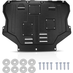 Engine Splash Shield Guard Compatible with Ford Escape 2013 2014 2015 2016 2017 2018 2019 Under Car Shield Cover Directly Replace Original One Black