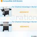 G467-0001-W1 Warming Rack Grill Parts for Charbroil Advantage 4 Burner 463344015 466344015, Grill Warming Rack Swing Away Grid for Charbroil Advantage 4 Burner Grill Replacement Parts