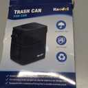 K KNODEL 2 Gallon Black Leak-Proof Waterproof Car Trash Can with Lid (Medium)