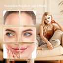Red Light Therapy for Face, 4 Modes LED Light Therapy Mask with 850nm NIR Infrared Red & Blue Light, Rechargeable Portable Facial Skincare Device with Timer for Home Use, Lightweight for Women & Men