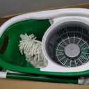 Libman Tornado Spin Mop System and 1 Refill, Mop and Bucket with Wringer Set for Hardwood Floor Cleaning, 2 Total Heads Included