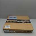 Waterproof Outdoor Rug 4x6 ft, Reversible Patio Rug, Outdoor Plastic Straw Rug with Flower Pattern, RV Mat, Outdoor Carpet for Patio, CampingBalcony, Deck, Backyard, Navy/Light Beige