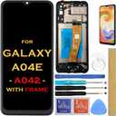 Screen Replacement LCD Display Touch Digitizer Assembly for Samsung Galaxy A04E A042 SM-A042F SM-A042M (with Frame)