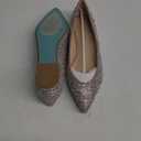 Betsey Johnson Women's Jude Ballet Flat (5, Nude Satin)