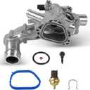 WMPHE Upgraded Aluminium Engine Coolant Thermostat Housing Compatible with Mini Cooper 2007-2013, Cooper Countryman 2011-2013 - DOHC 4Cyl 1.6L, Replacement for 11537534521, 11538699290, 902-812